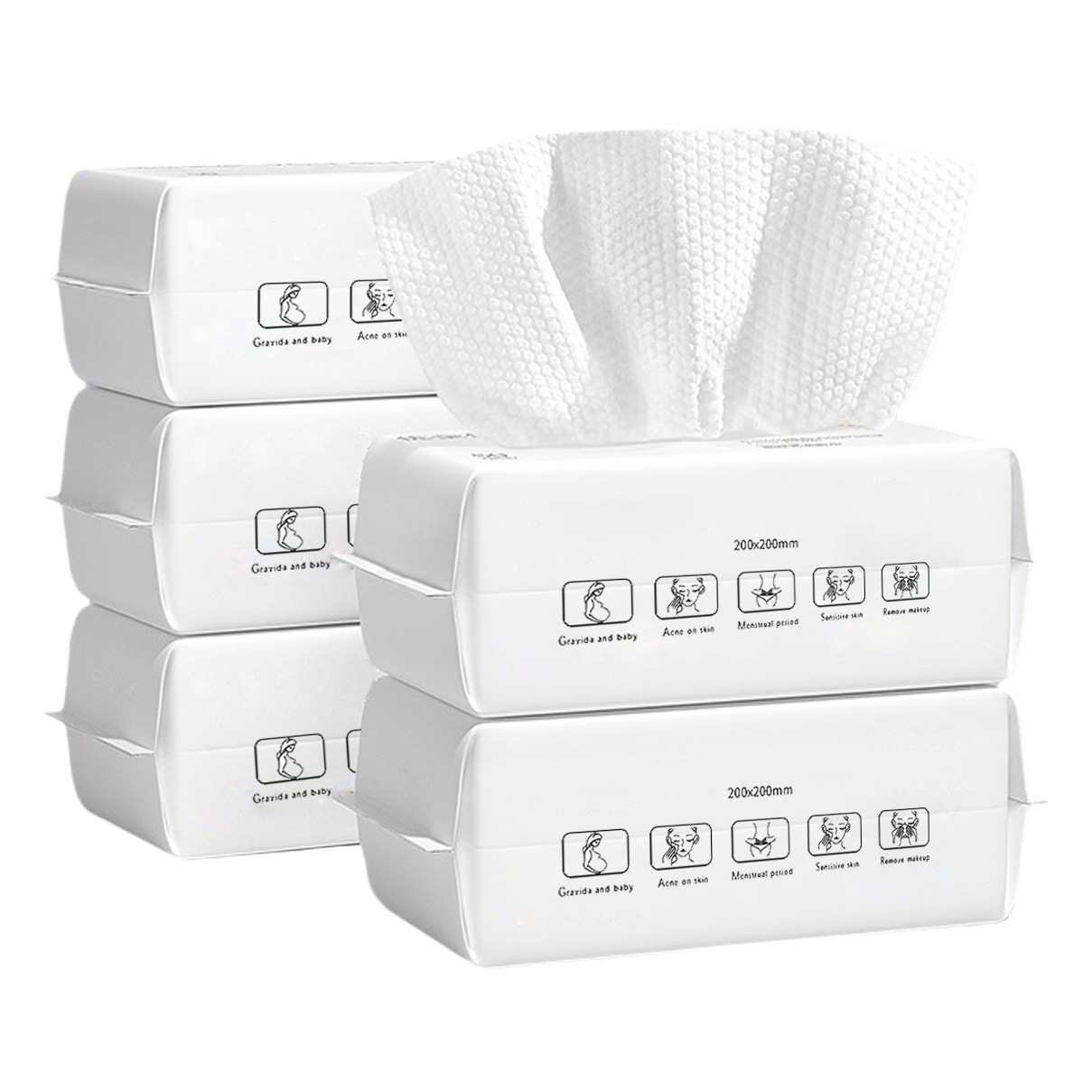 Disposable Towel Removable Cotton Soft Towel Pure Cotton Thickeneded and Enlarged Facial Cleansing Towel Family Affordable Pack