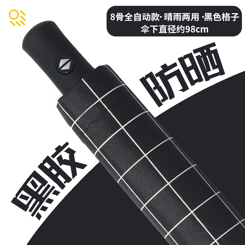 Picture of A large number of wholesale automatic umbrella women's folding dual-purpose umbrella sunscreen UV protection sun umbrella printable advertising