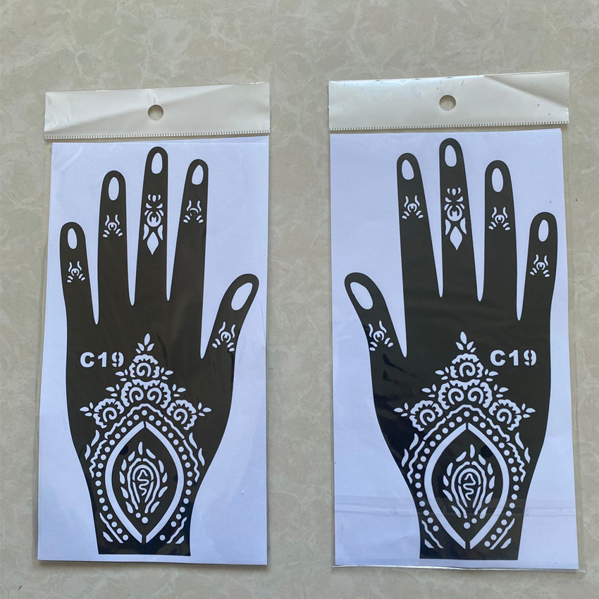 Picture of Dark Wind Hand Tattoo Palm Tattoo Template Hand Simulation Temporary Sticker Beautiful Original Hand Tattoo