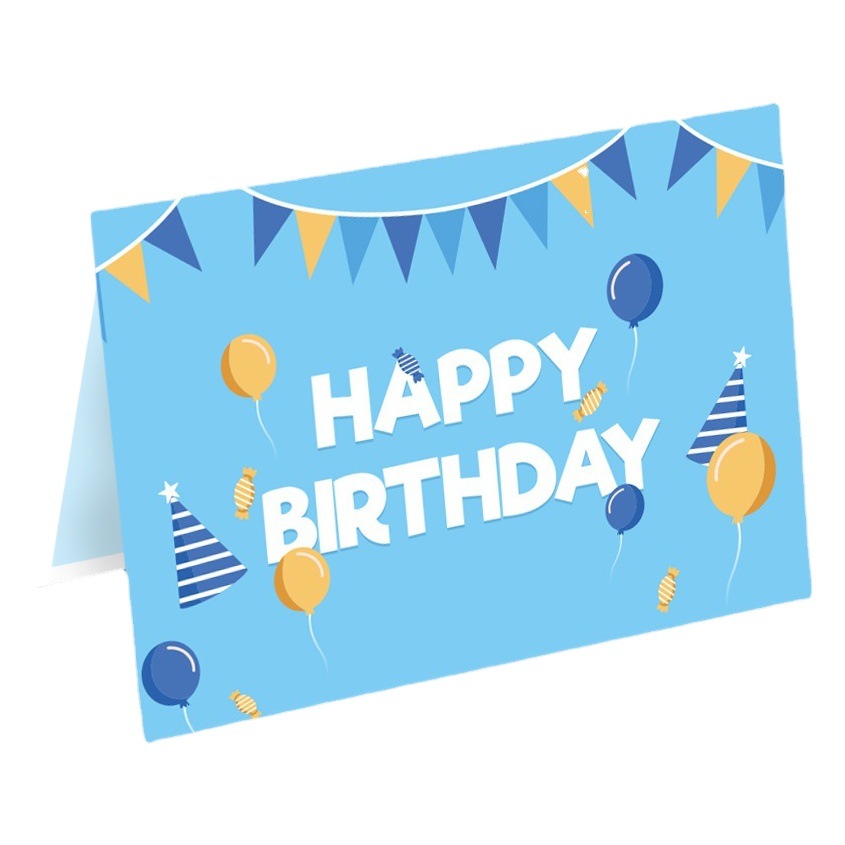 Picture of New ins three-dimensional birthday cake greeting card cute creative folding 3D blessing diy handmade gift blessing card