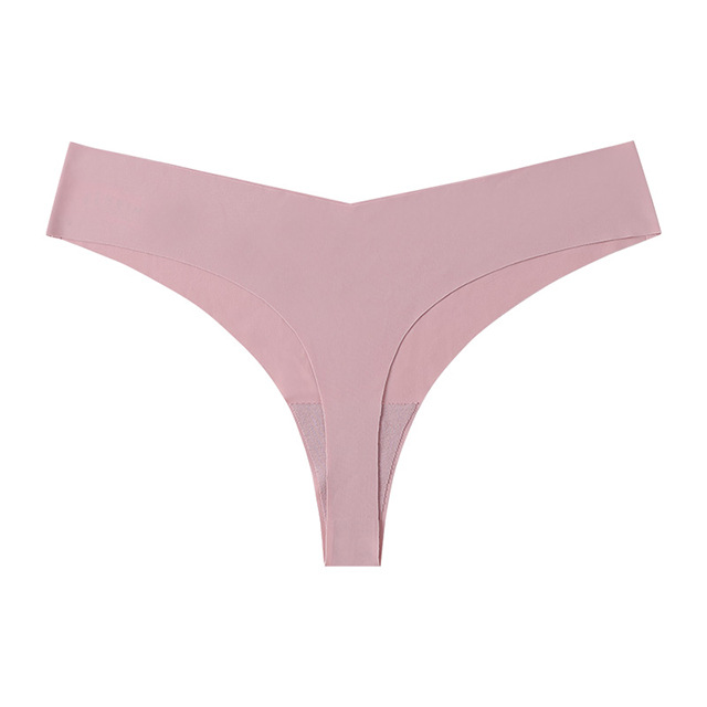 Picture of European and American Cross-border Pregnant Women's plus size Traceless Women's Underwear Class A Ice Silk Breathable Sports Low Waist Naked Briefs for Women