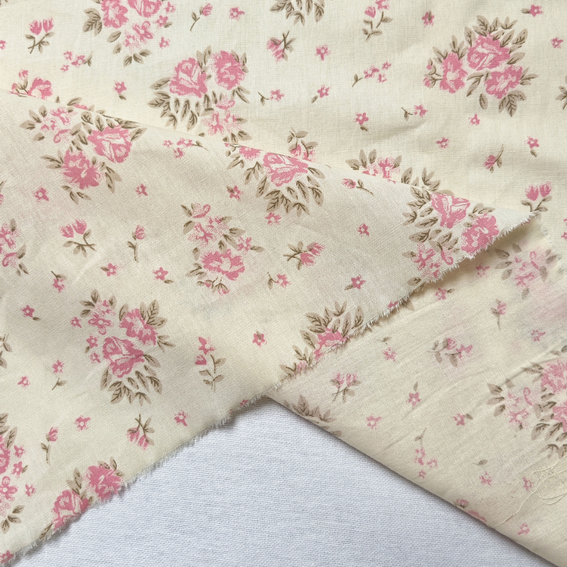 Picture of Spring and Summer Cut Flower Fabric Small Fresh Polka Dot Gypsophila Jacquard Plant Print Dress Children's Clothing Home Boutique