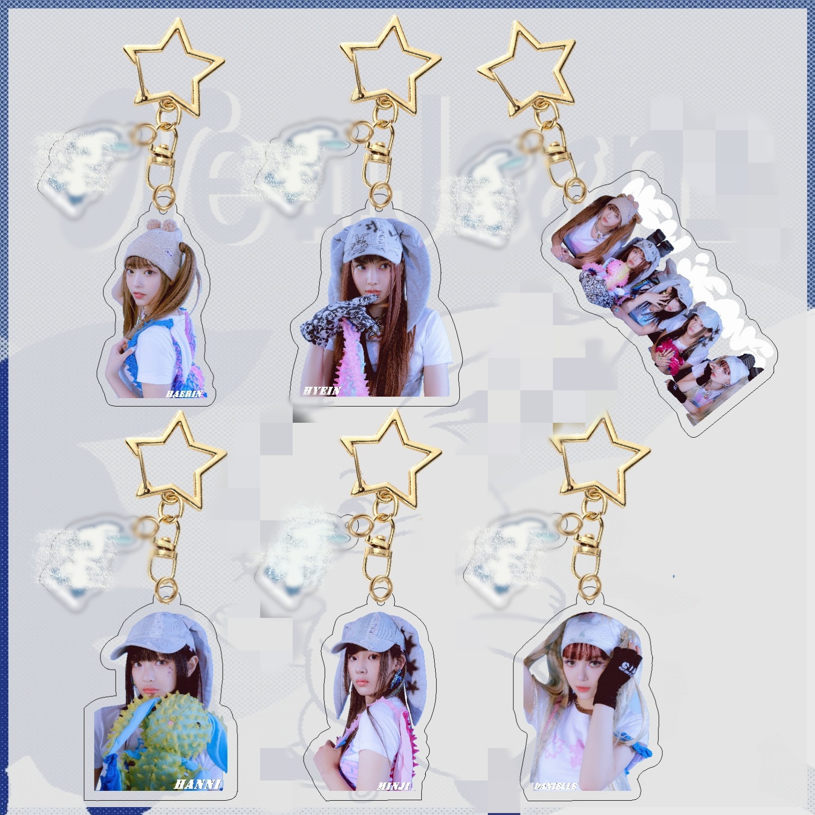 New Jeans 23 Years New Acrylic Keychain Bag Pendant Accessories Accessories Star Peripheral