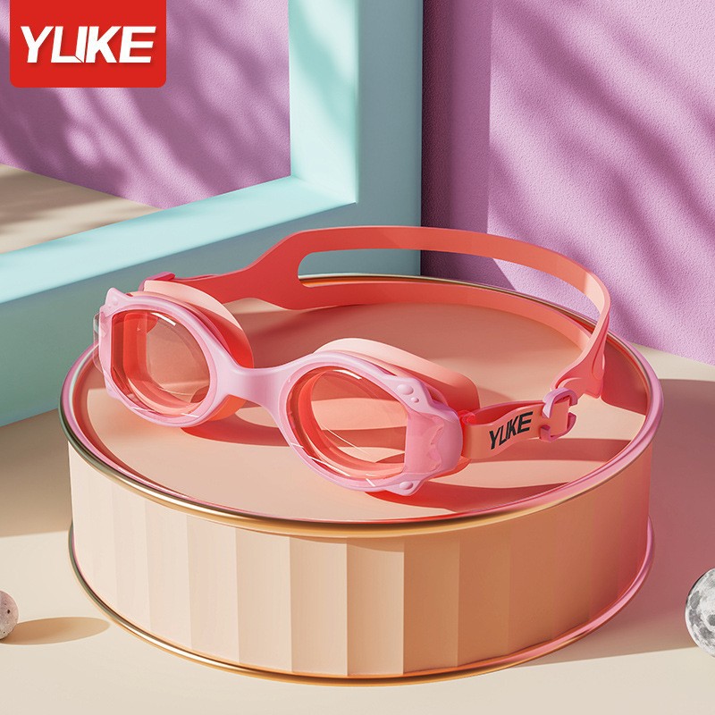 Picture of Children's swimming goggles waterproof anti-fog HD boys and girls professional swimming glasses swimming cap set diving special equipment