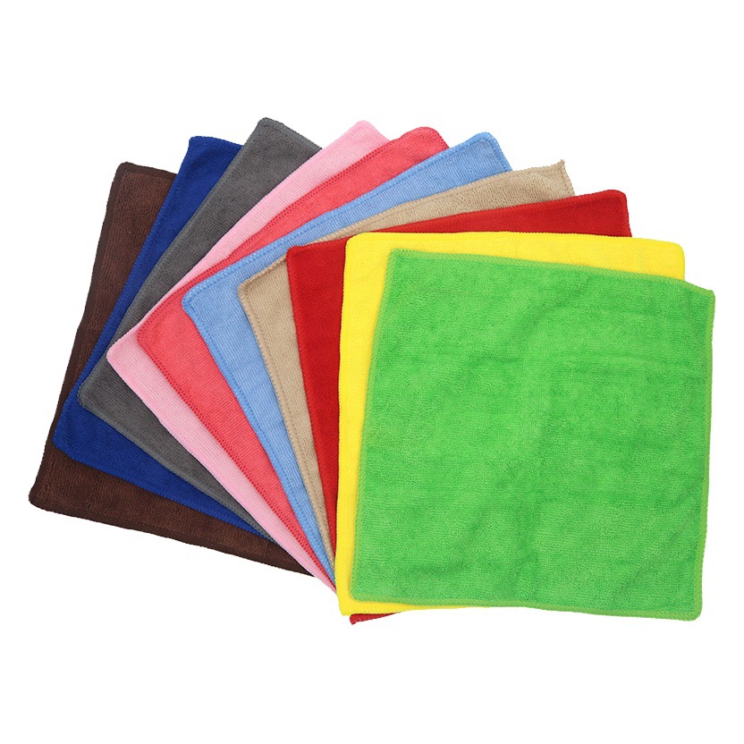 Shenzhen shunshuang towel factory kitchen dishcloth 30*30 super absorbent lint-free ball-free household cleaning square towel