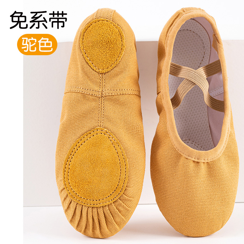 Picture of Dance Shoes Children's Women's Soft Sole Exercise Shoes Lace-up Free Dance Shoes Body Gymnastics Cat Claw Shoes Ballet Shoes Wholesale