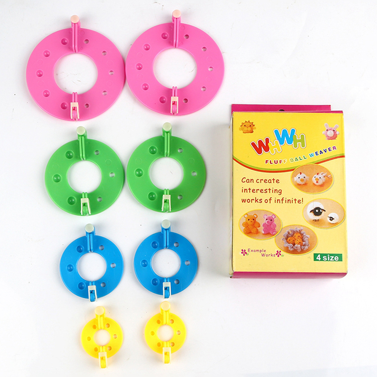 Picture of Hair Ball braiding machine Winder wool hand knitting tool diy suit pompon braiding machine wool Pompon