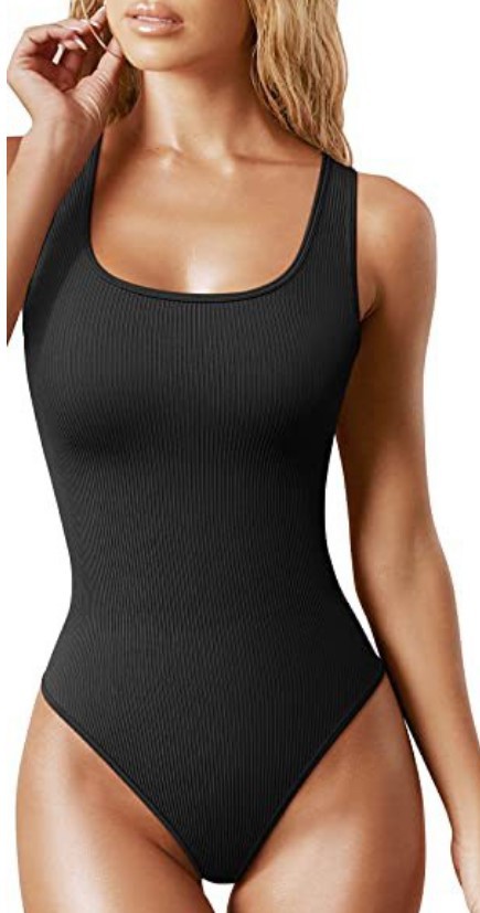 Picture of Europe and the United States cross-border foreign trade Amazon AliExpress independent station women's U-collar sleeveless vest tight jumpsuit