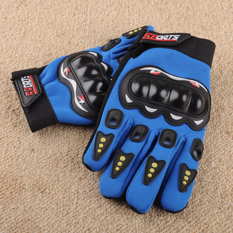 Picture of Full-Finger Off-Road Spring, Summer and Autumn Cycling Half-Finger Motorcycle Cycling Gloves Outdoor Hard Shell Hand Guard Protective Motorcycle Gloves