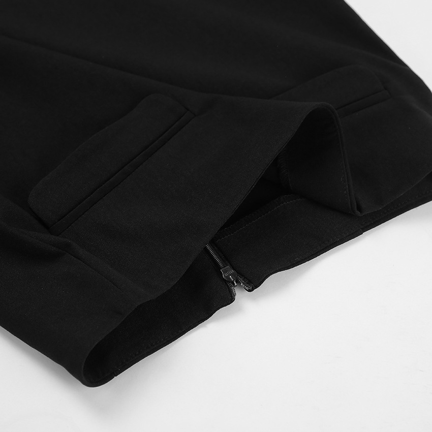 Picture of Black Sexy Slim Slit High Waist Fishtail Floor Mopping Skirt 2023 European and American New Autum Fashion Export Women