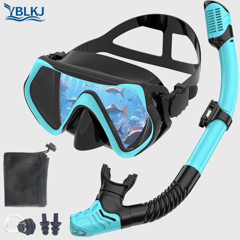 Amazon cross-border diving goggles snorkeling suit diving mask protective eye mirror full set of anti-fog snorkeling