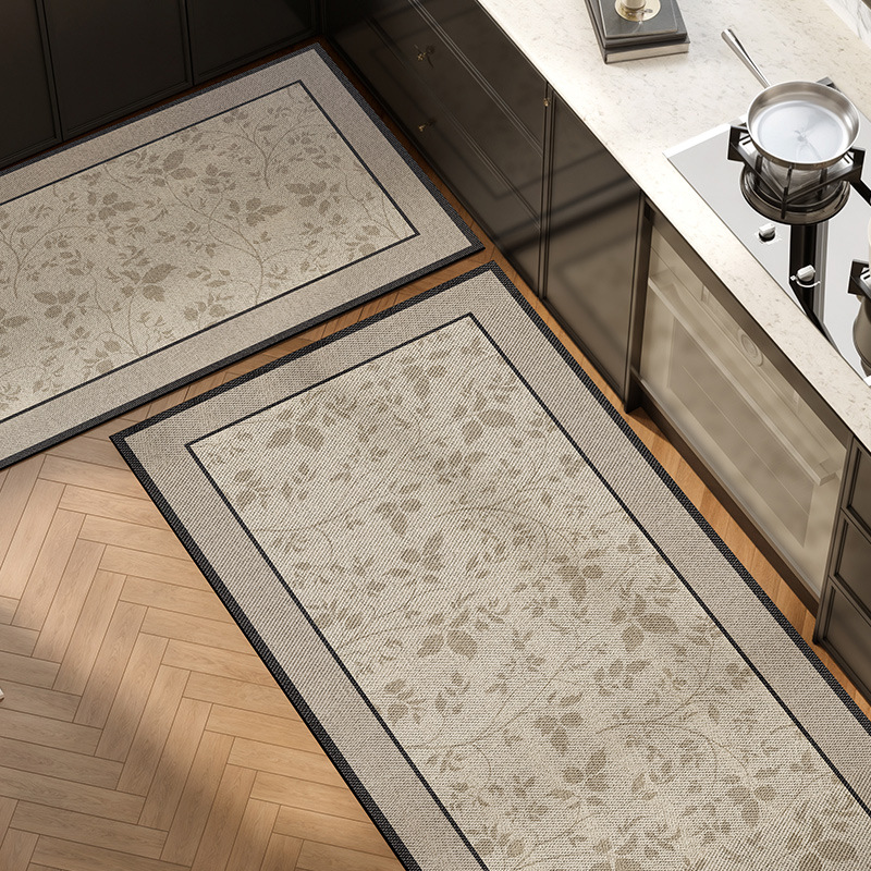 Picture of Kitchen Floor Mat Water Absorbent Oil-proof Light Luxury High-level Wash-free Diatom Mud Non-slip Mat Household Door Mat