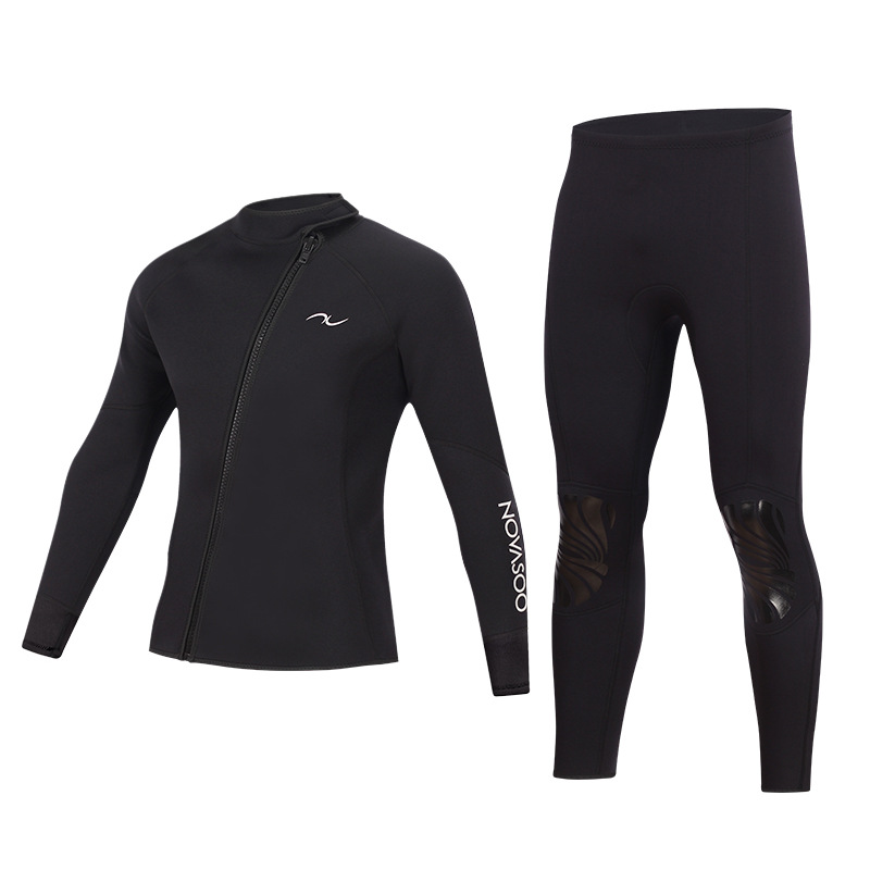 Two-Piece Diving Suit, Diving Clothes, Diving Pants for Men and Women, Adult Thermal Wading Sportswear, Surfing Suit, Thickened and Warm