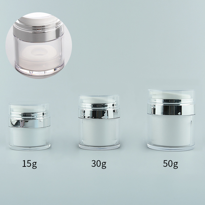 Picture of in stock acrylic vacuum bottle 15g20g30g 80g100 ml press cream bottle sunscreen cream bottle