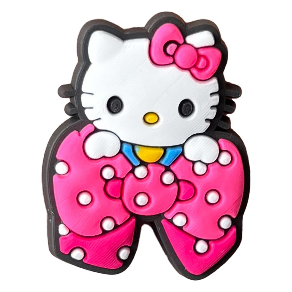30 suit cartoon cute KT cat hole shoes shoes flower shoe buckle personality DIY soft rubber shoes accessories accessories wholesale