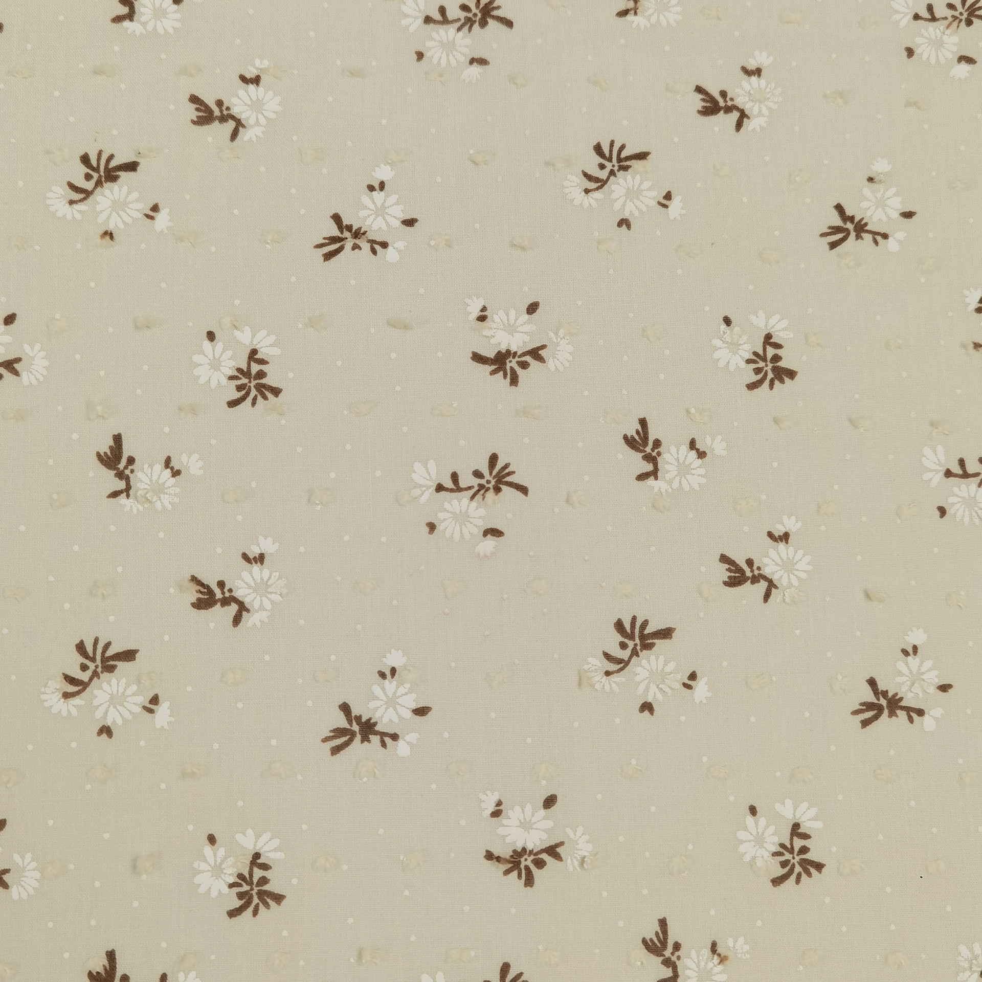 Picture of Spring and Summer Cut Flower Fabric Fresh Daisy Flower Dot Foam Printed Fabric Dress Children's Clothing Fabric