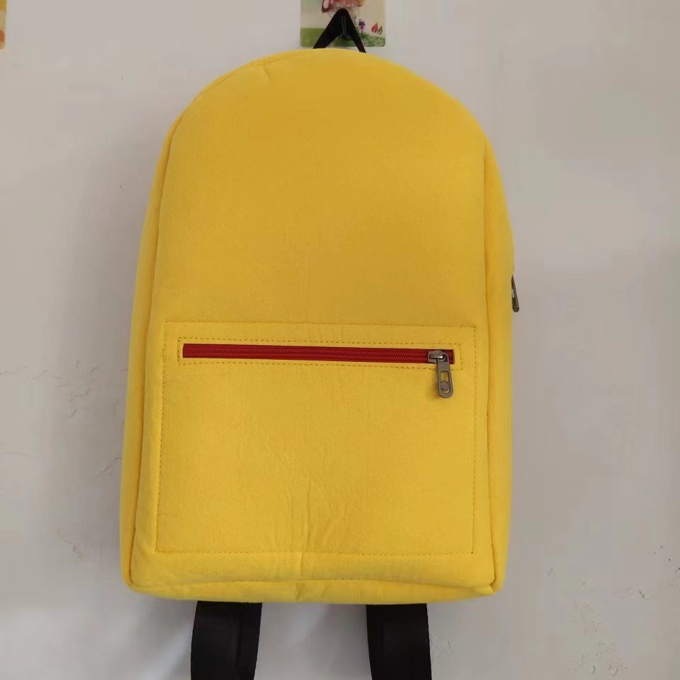 New Fashion Ready-Made Felt Casual Bag Felt Backpack School Bag Large Capacity Printed Logo