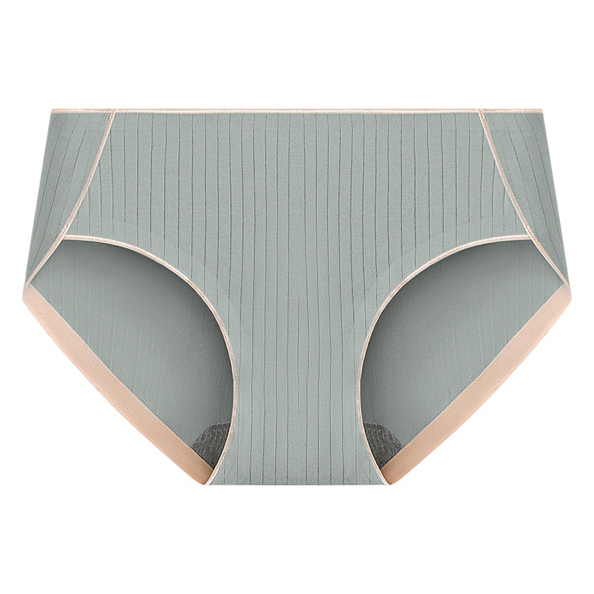 Pure Cotton Underwear for Women, Mid-Waist, Seamless, One-Piece, All-Cotton Crotch, Skin-Friendly, Comfortable, Breathable, Young Girl's Briefs, Breathable and Skin-Friendly