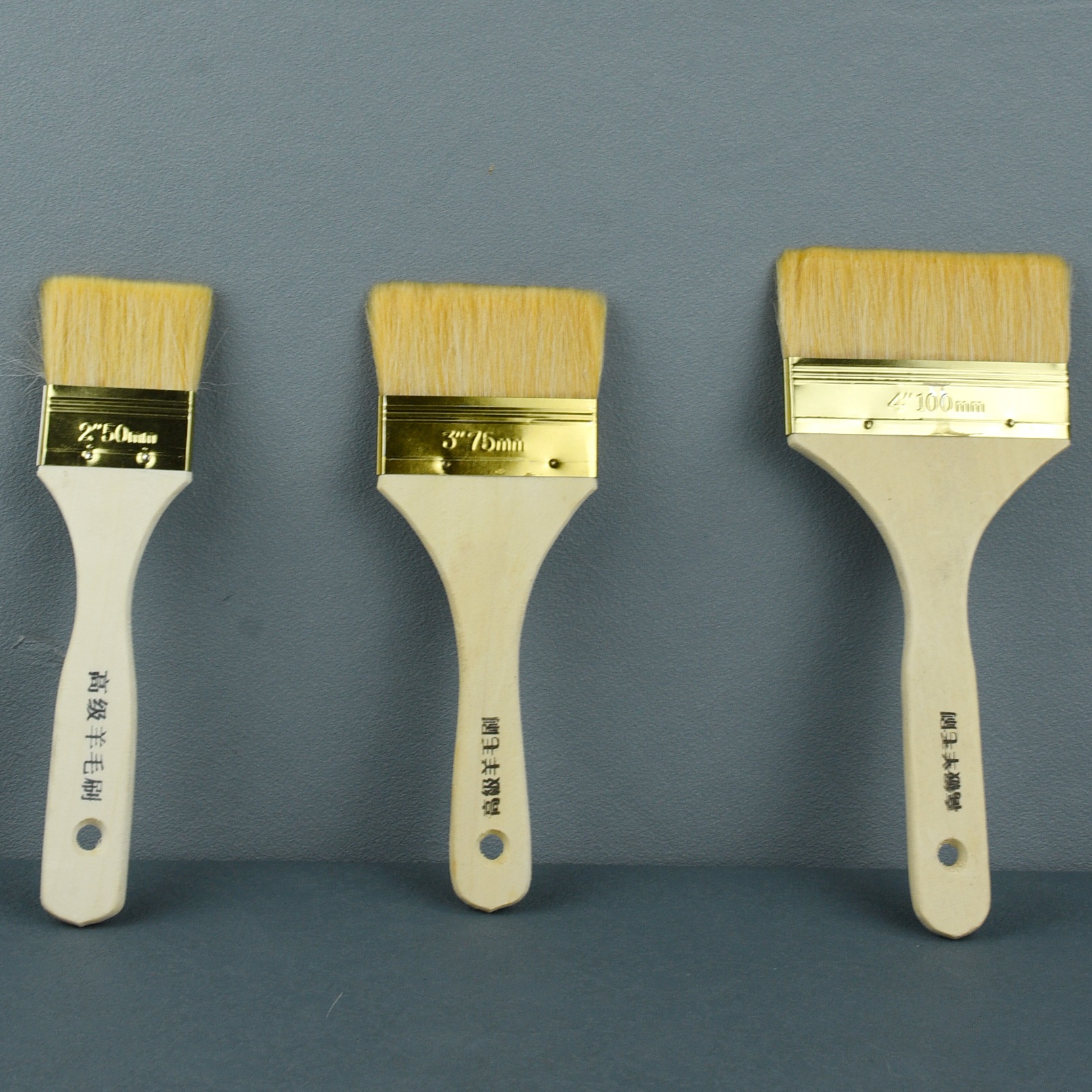 Picture of Wholesale Wool Brush High Quality Wool Wooden Handle Paint Brush Barbecue Brush Cleaning Marine Brush 234 Inch