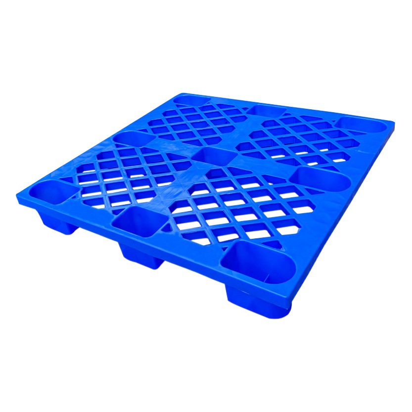 Grid nine-legged plastic pallet warehouse moisture-proof floor board logistics turnover forklift card plastic pallet pallet