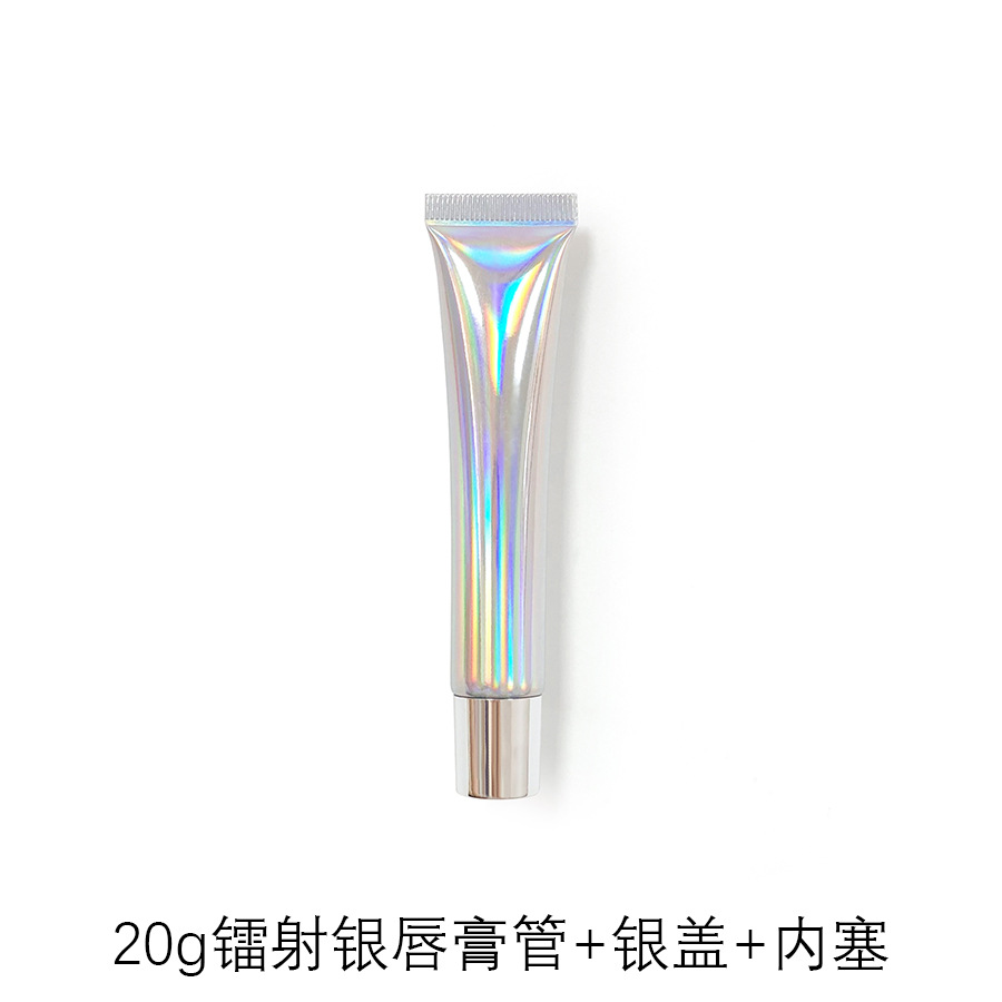 Picture of [Spot] 10g15g20g transparent white lipstick hose cosmetic hose packaging empty bottle lip gloss packaging