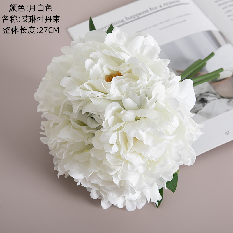 Picture of Manufacturer Recommends Erin Peony Wedding Holding Flowers Simulated Flowers Wholesale Home Decoration Craft Plants Mw11221