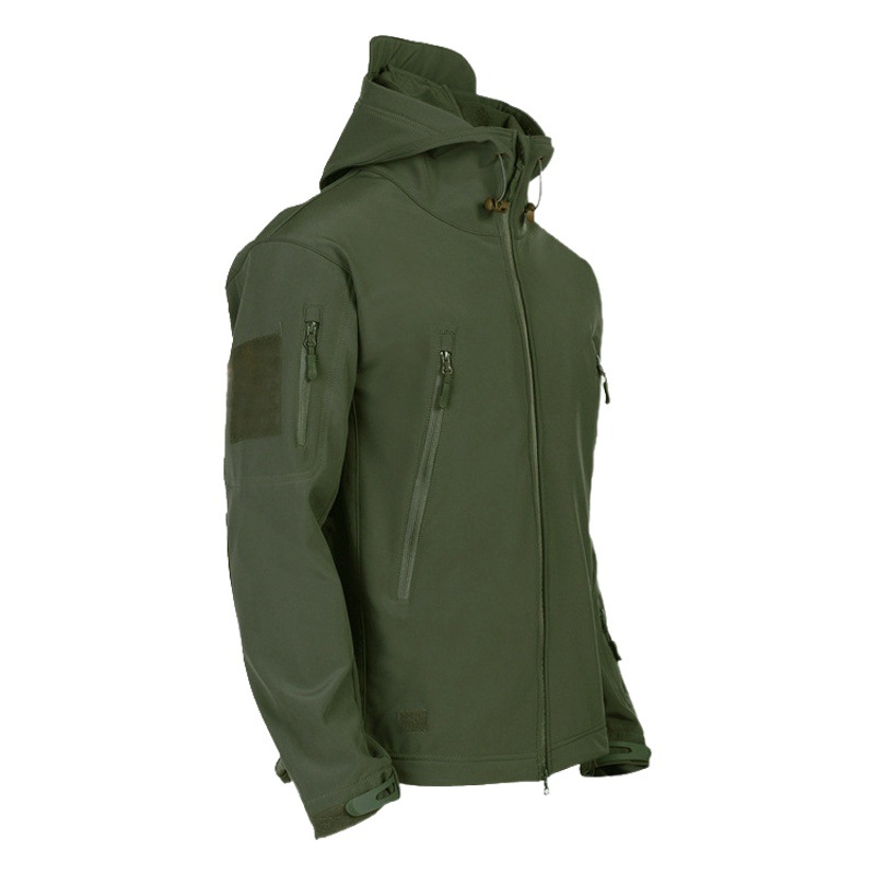 Cross-border Windproof Waterproof Soft Shell Jacket Men's Outdoor Tactical Jacket Military Fan Clothing M65 Cold-proof Jacket