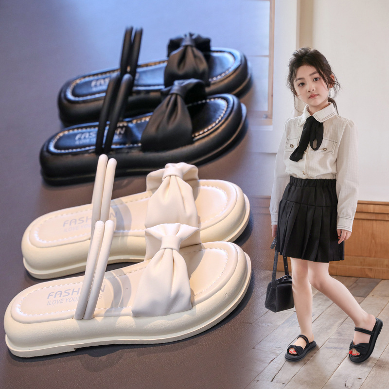 Sandals for Women's Outer Wear Thick-Soled 2025 Summer New Versatile Fairy Style One-Line Soft-Soled Non-Slip Roman Beach Shoes