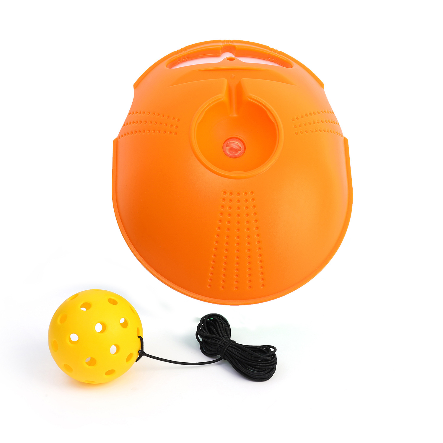 Picture of Pick ball trainer training base 40 holes high elastic plastic hole ball beginners practice Pickleball