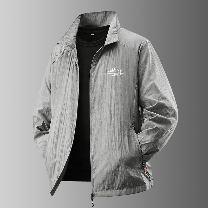 2025 New Spring and Autumn Casual Fashion All-match Breathable Outdoor Loose Collar Jacket Men's Jacket Men's Jacket