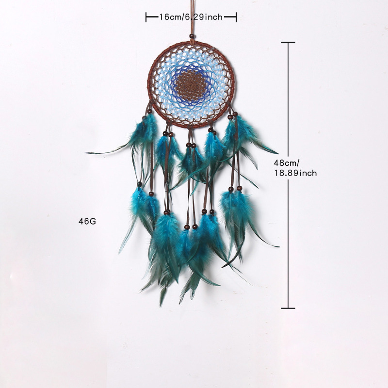 Picture of Devil's Eye dream catcher holiday gift home decoration wall hanging bedroom bedside wall decoration pendant dream catcher
