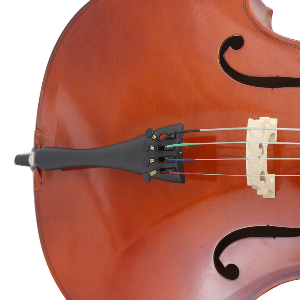 Picture of Cello Aluminum Alloy Tailpiece 2-Piece Set Tailpiece + Tail String with Built-In Fine-Tuning Instrument Accessories Western Musical Instrument