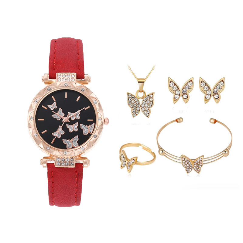 Picture of New TikTok Popular Women's Watch Fashion Simple Watch Butterfly Digital Belt Watch Wholesale