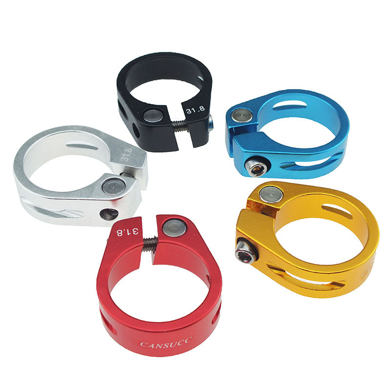 Cross-border CANSUCC mountain bike seat pipe clamp 31.8/34.9mm screw hollow seat rod clamp seat pipe clamp aluminum alloy
