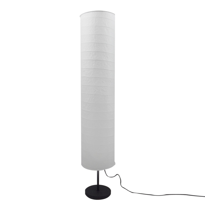 Picture of Scandinavian Japanese Creative Stylish Warm Color Simple Modern Study Paper Lighting Bedroom Living Room Telescopic Standing Lamp Floor Lamp