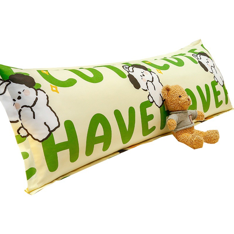 Couple couple double long pillowcase with pillow Core 1.5 m 1.8 m1.2 extended home one-piece long pillow core