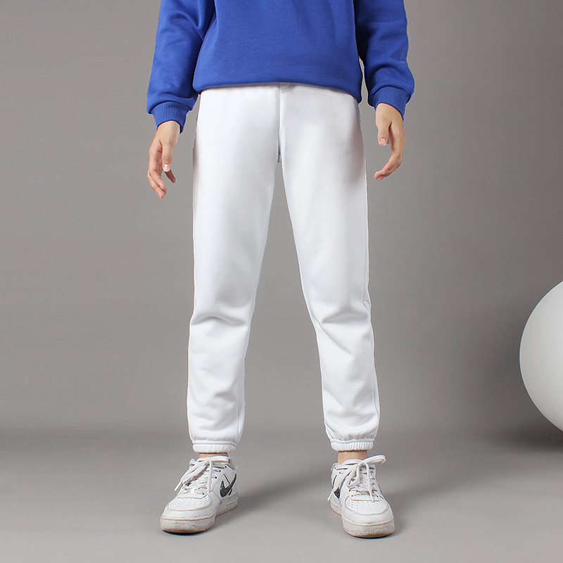 Picture of Autumn and winter Korean version of the new children's fleece-lined pants big children's solid color all-match warm pants girls' pants generation
