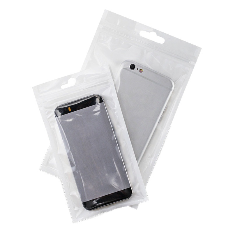 Pearlescent film plastic self-sealing bag translucent mobile phone case data line packaging bag Yin Yang bone bag sealed bag wholesale