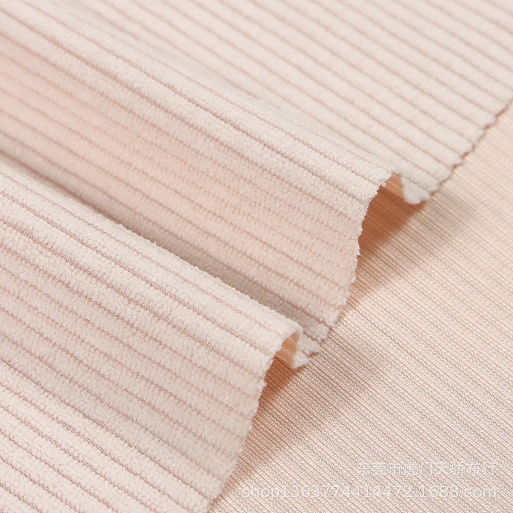 Spot supply woven polyester corduroy silk 8 pit 200 polyester 8 pit corduroy clothing shoes and hats fabric