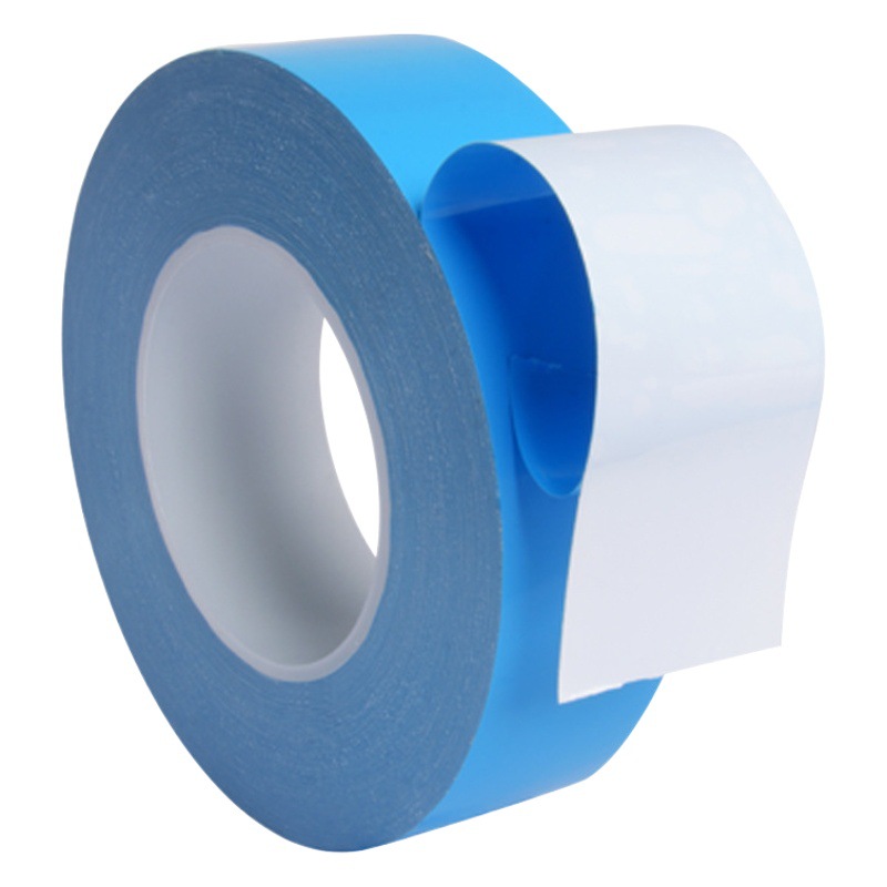 Thermal double-sided tape led panel light high-stick insulation Blue Film glass fiber high-temperature heat dissipation double-sided tape manufacturers