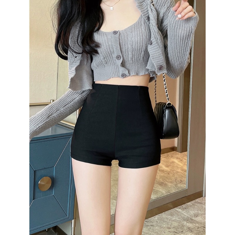 Autumn Three-point Hip Tight Casual 2024 All-match New High Waist Slimming Sexy Stretch White Shorts Women's Hot Pants