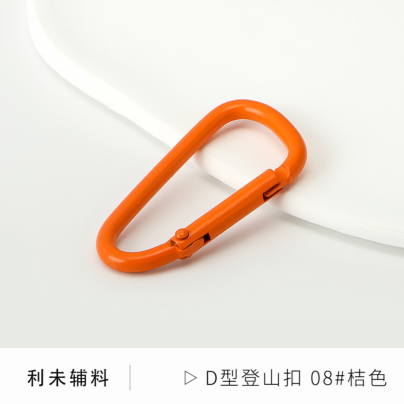 Picture of Factory wholesale color paint gourd-shaped carabiner aluminum alloy jewelry accessories water bottle key creative quick-hanging buckle