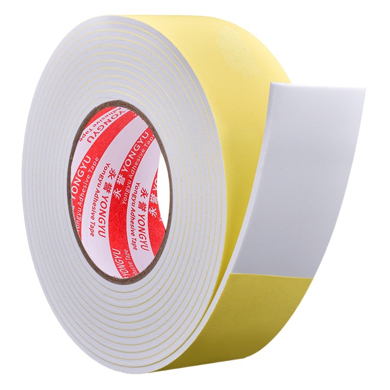 EVA single-sided sponge tape White strong high viscosity tape shockproof buffer silent foam cotton tape wholesale