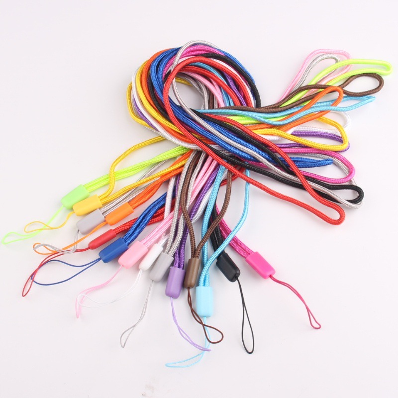 Simple style long round lanyard nylon braided rope 3mm anti-loss rope exhibition mobile phone rope work card card set