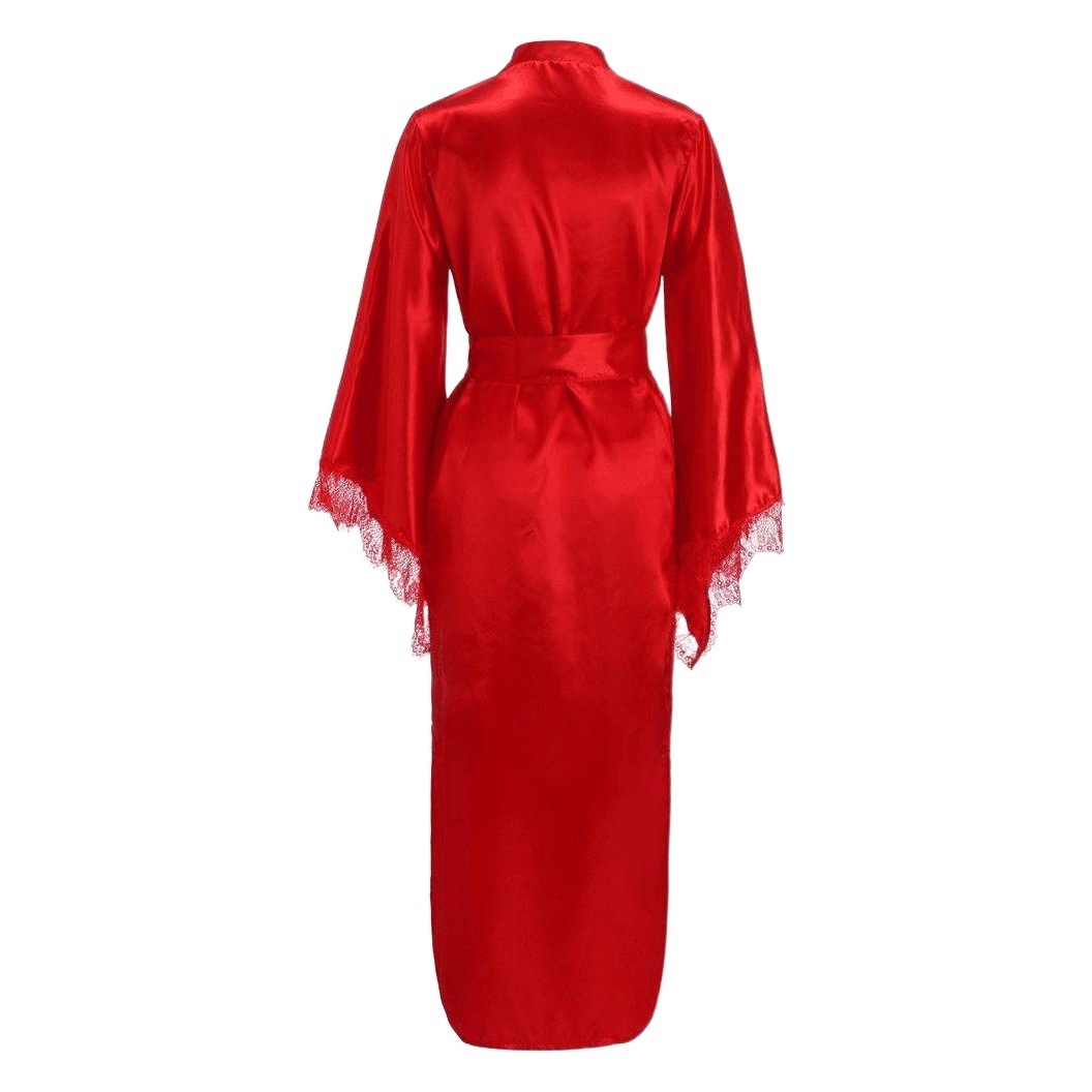 785 European and American Foreign Trade Large Size Sex Underwear Color Silk Home Hair Bathrobe Amazon