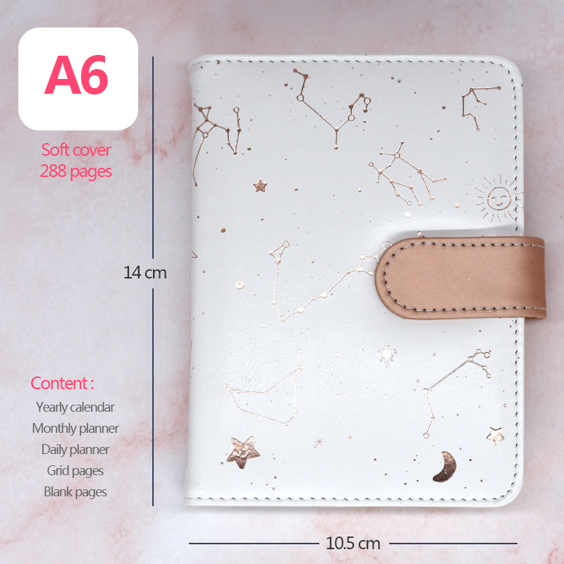 Picture of 2025 Constellation Planner Planner English Version Schedule Book Efficiency Manual 2025 Handbook Notebook