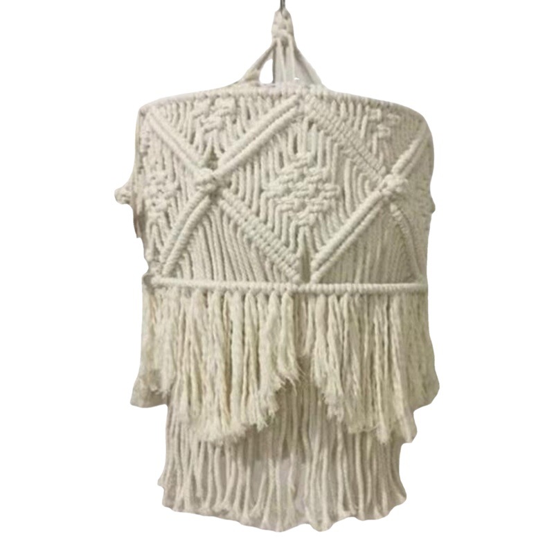 Nordic Handmade Woven Lampshade Creative Homestay Home Soft Bohemian Air Hanging Ornaments Amazon Supply