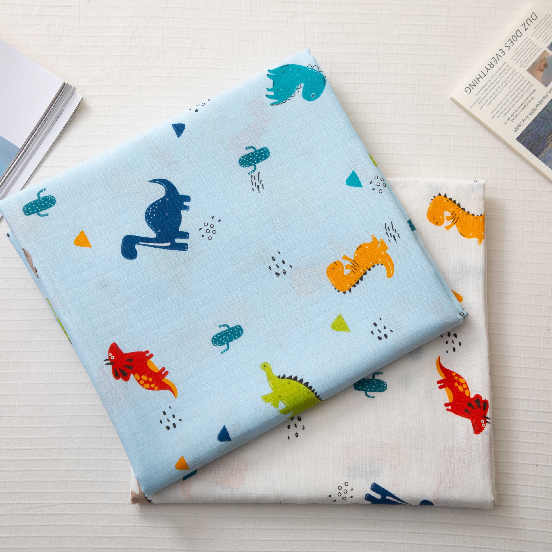 Factory Wholesale Infant and Child Type a Pre-Shrunk 110*90 Non-Fluorescent Plain Weave 40 Count Combed Muslin Double Layer Cotton Gauze