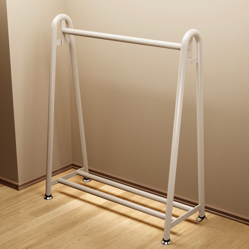 Hanger floor-standing family bedroom hanging clothes rack dormitory extra thick raised coat rack balcony clothes drying rod