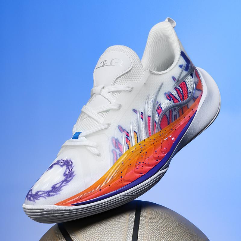 Sound 13-speed summer basketball shoes men's breathable non-slip wear-resistant shock-absorbing cement ground combat junior high school primary school sneaker